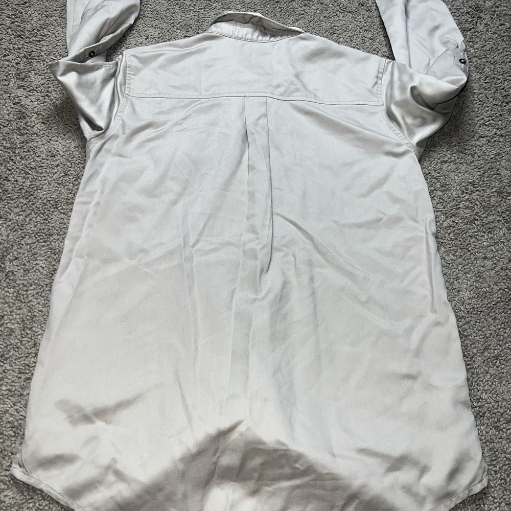 5.11 Tactical Mens Small Button Down Shirt Long Sleeve Utility Beige - Picture 6 of 6